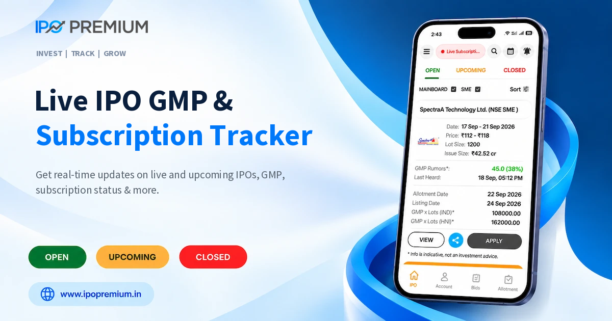 IPO Premium – Upcoming IPOs, GMP, Apply IPO Online